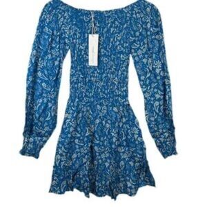 Blue Floral Women's Dress